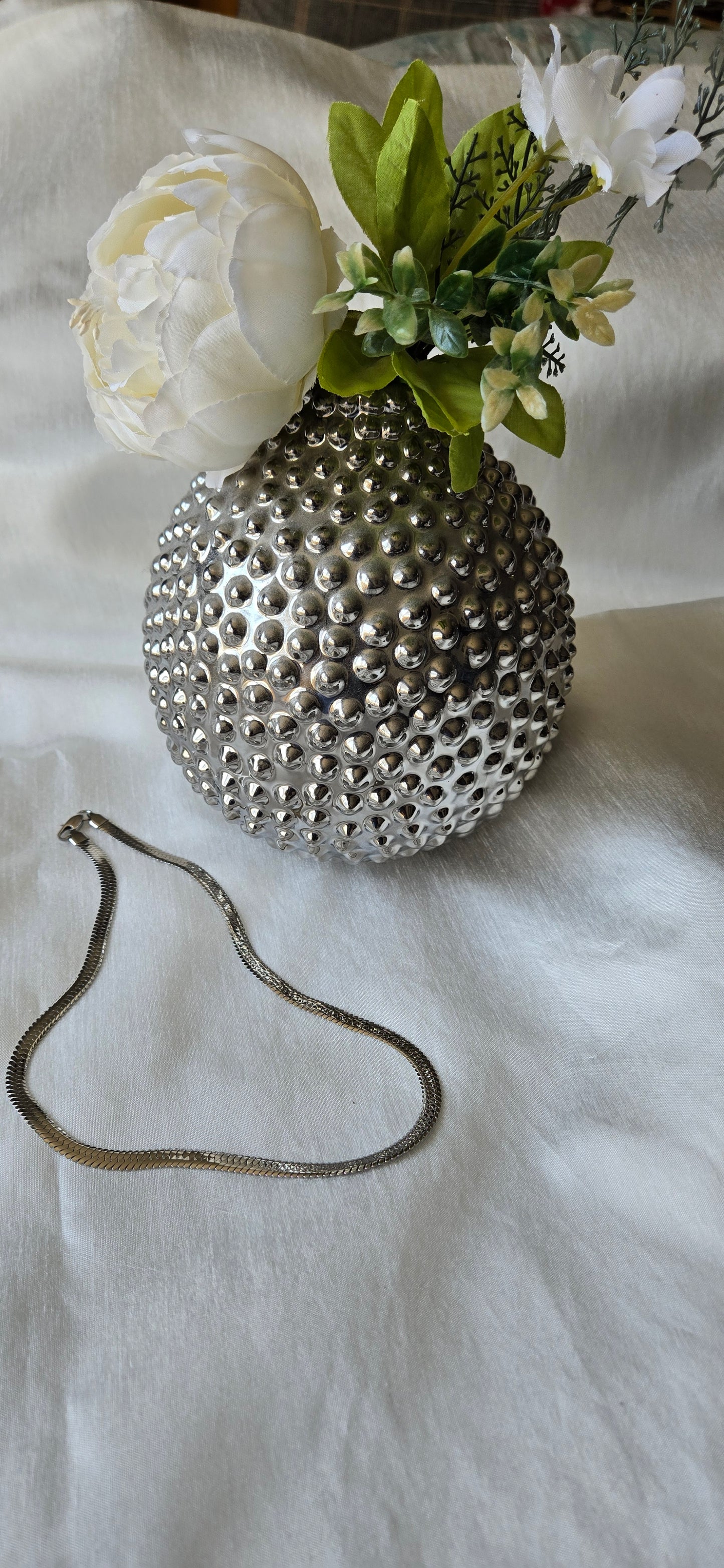 Jane Gold Plated Herringbone Necklace