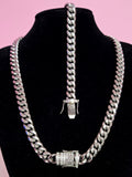 Cuban Link Necklace & Bracelet Set