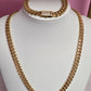 Cuban Link Necklace & Bracelet Set