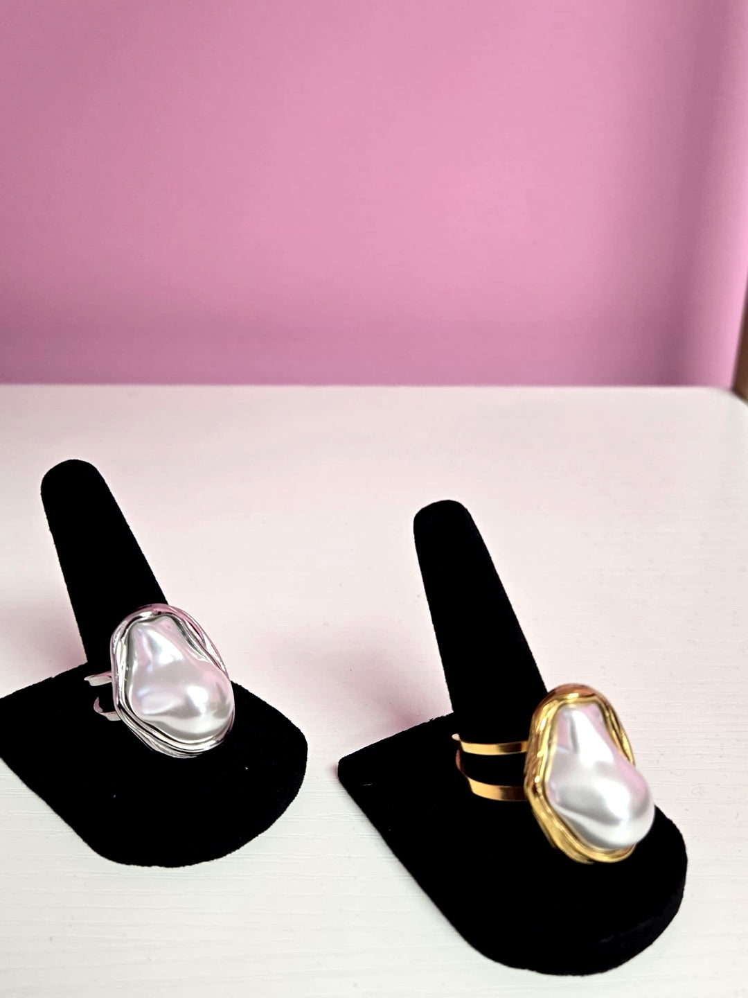 Chantilly Pearl Incrusted Shell Ring