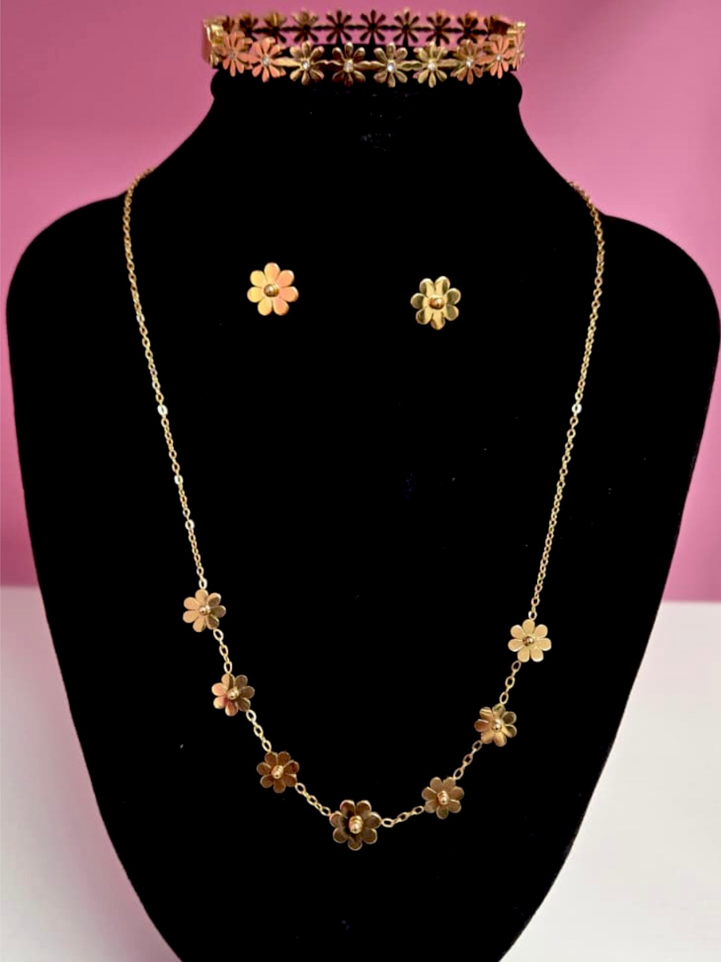 Daisy Gold Plated Set