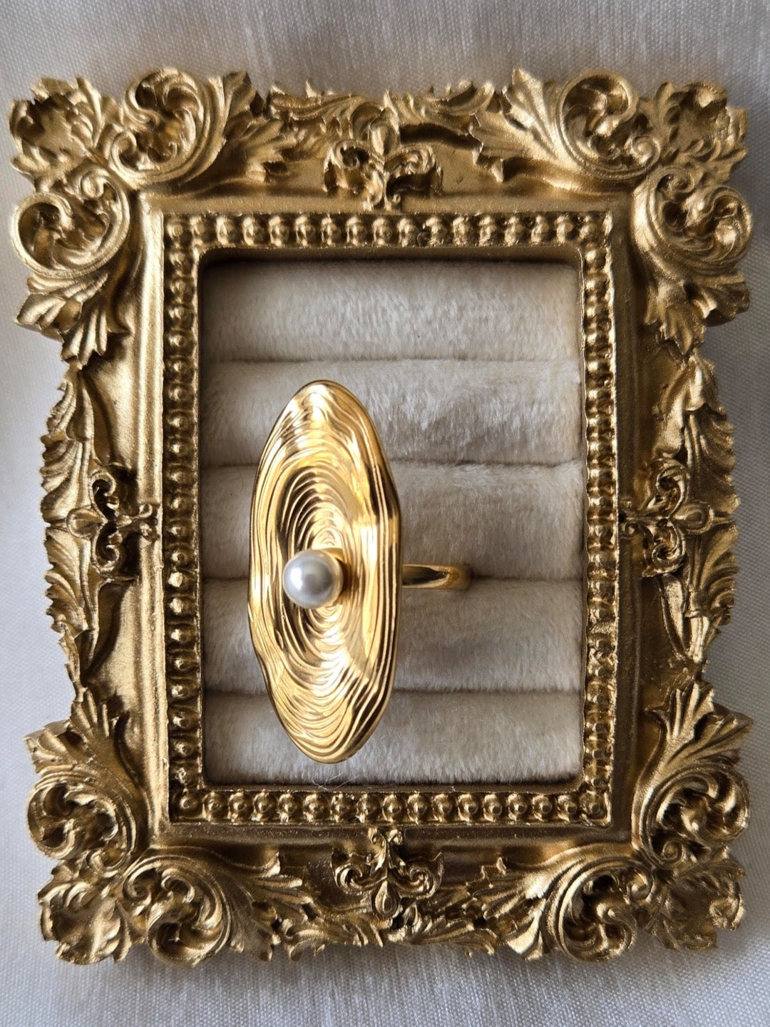 Olivia Oyster Adjustable Ring