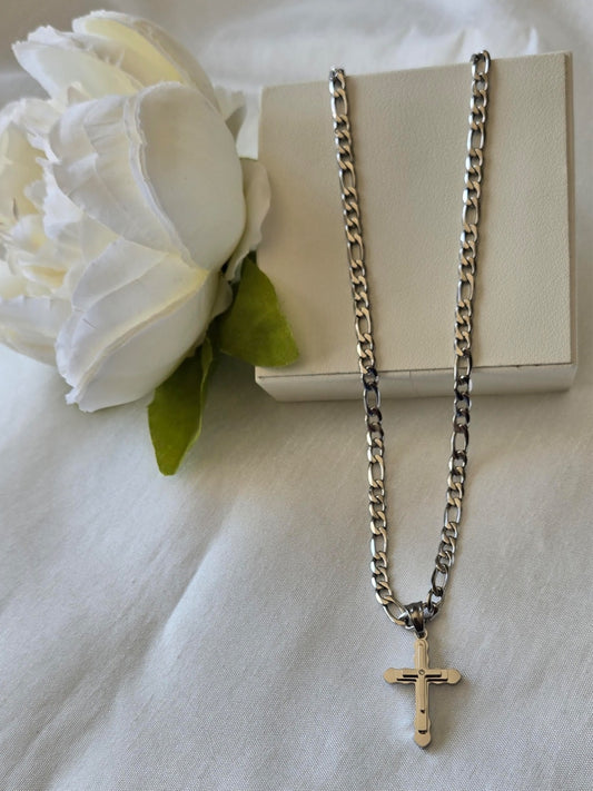 Faith Triple Layered Cross Pendant